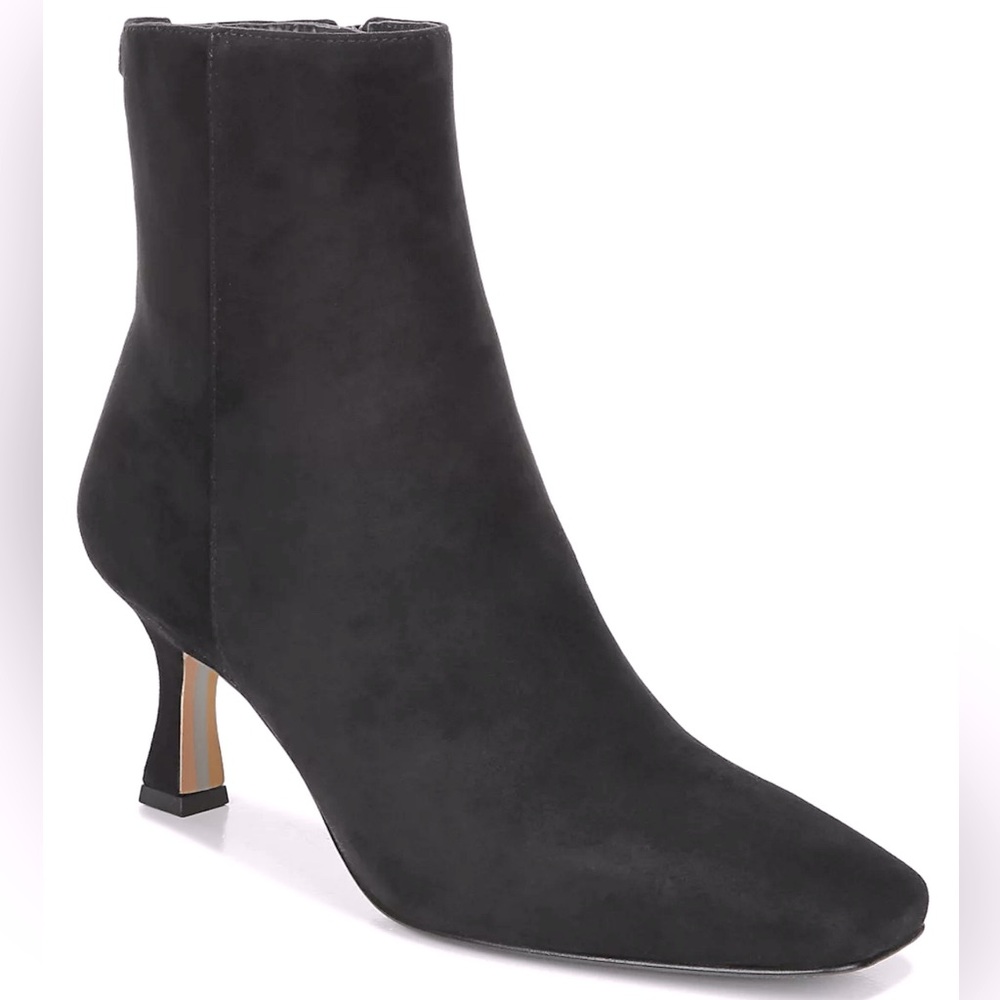 Sam Edelman Black Suede Ankle Boots with box